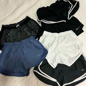 Six pair of Women’s Nike shorts